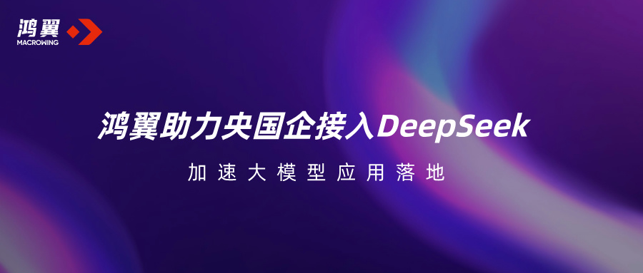 鴻翼助力央國企接入DeepSeek，加速大模型應用落地！